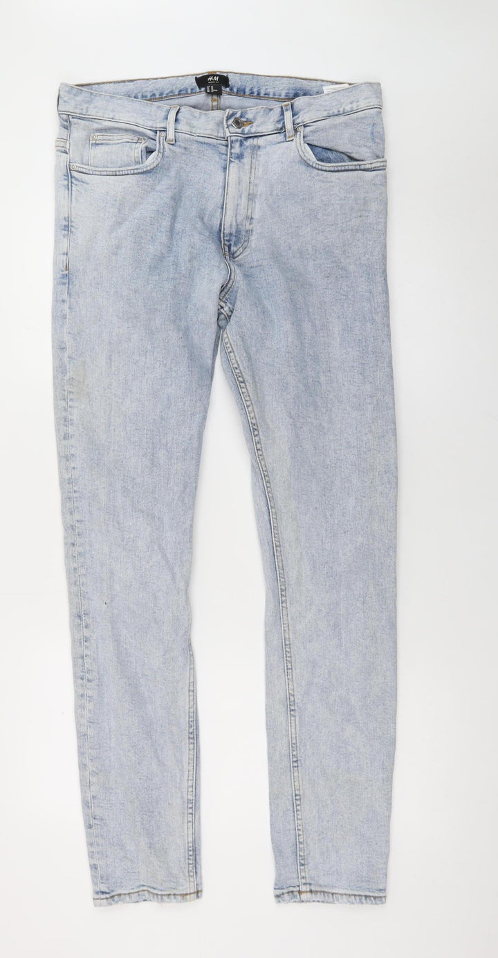 H&M Women's Blue Skinny Fit Denim Jeans Size 33