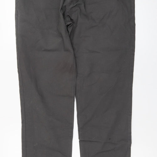 Next Men's Black Slim Fit Chino Trousers Size 34R