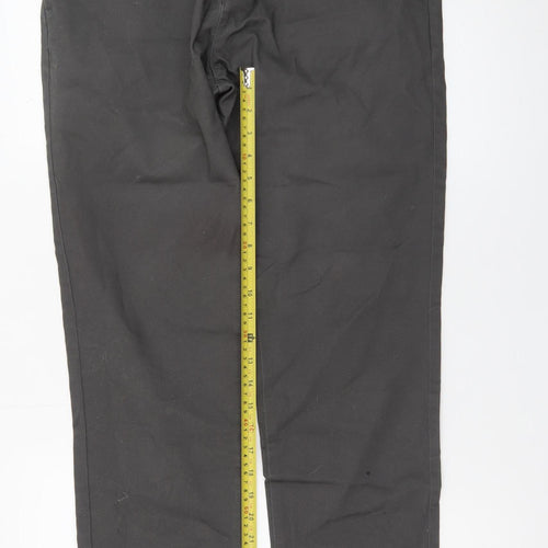 Next Men's Black Slim Fit Chino Trousers Size 34R