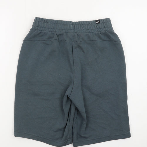 Puma Men's Grey Small Sweat Shorts Elastic Waist Casual