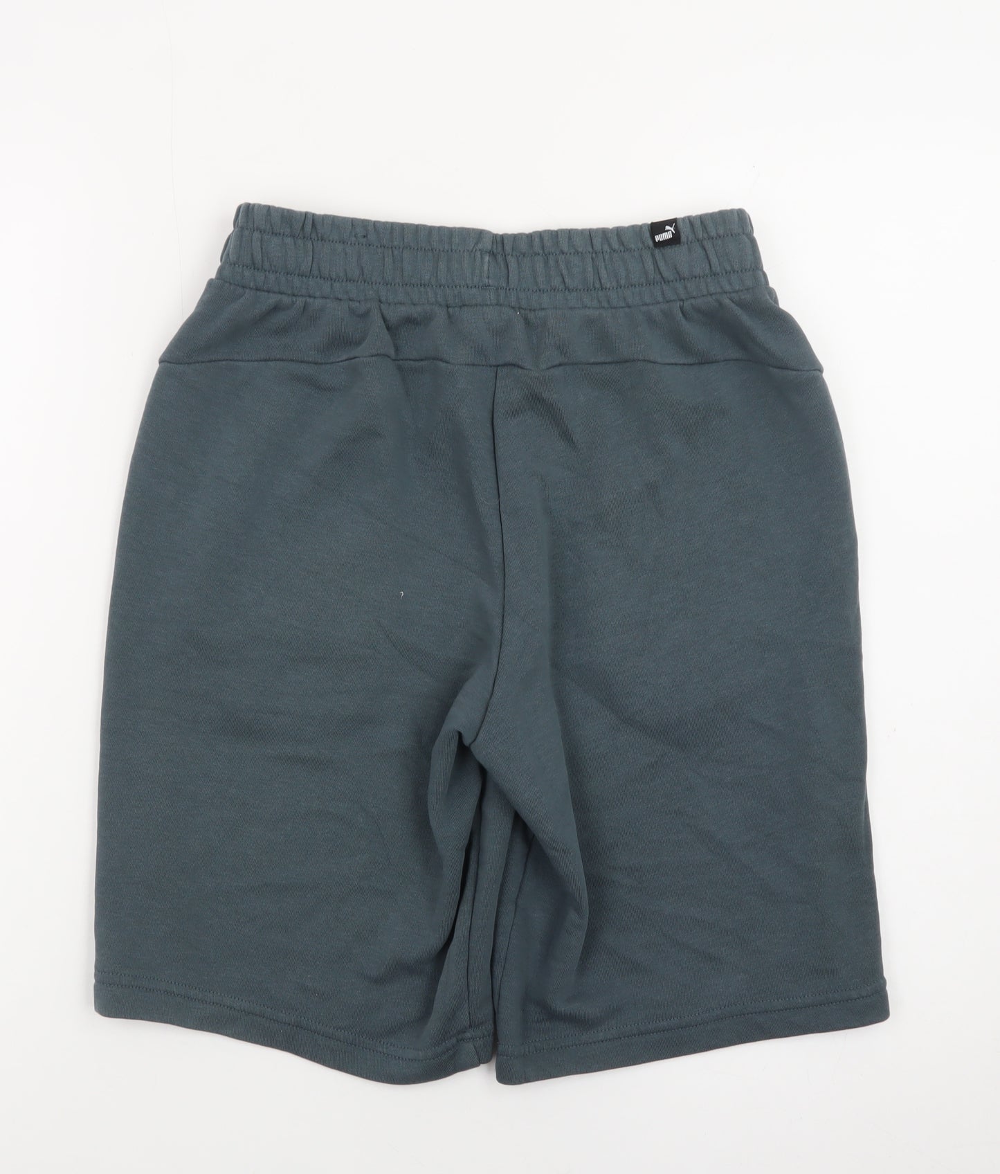 Puma Men's Grey Small Sweat Shorts Elastic Waist Casual