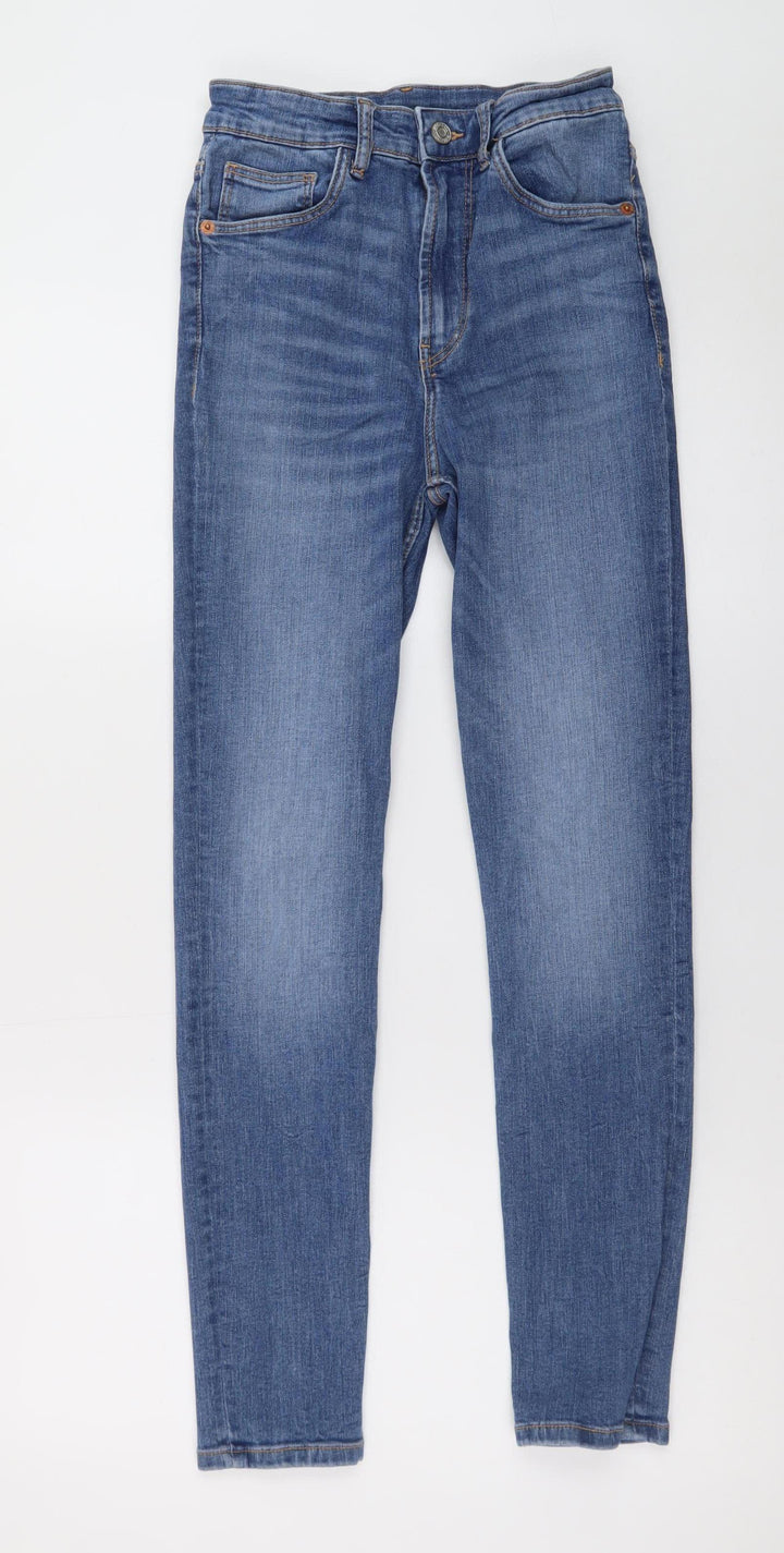 Zara Women Blue Size 10 Skinny Mid Rise Stretch Denim Jeans