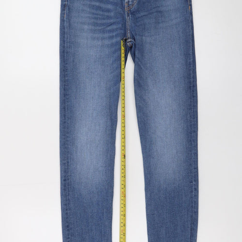 Zara Women Blue Size 10 Skinny Mid Rise Stretch Denim Jeans
