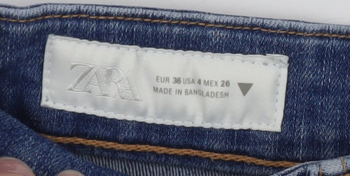 Zara Women Blue Size 10 Skinny Mid Rise Stretch Denim Jeans
