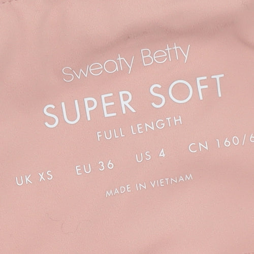 Sweaty Betty Women's Pink XS High Rise Super Soft Full Length Leggings