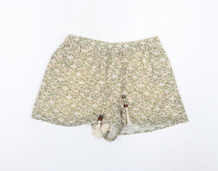 Cotton Club Women’s Multicoloured Bohemian Paperbag Shorts Size S