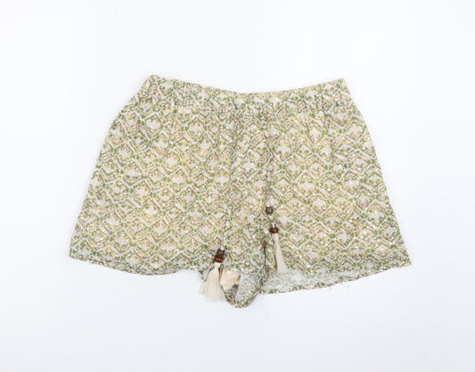 Cotton Club Women’s Multicoloured Bohemian Paperbag Shorts Size S