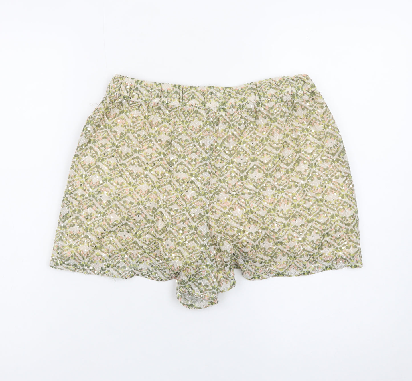 Cotton Club Women’s Multicoloured Bohemian Paperbag Shorts Size S