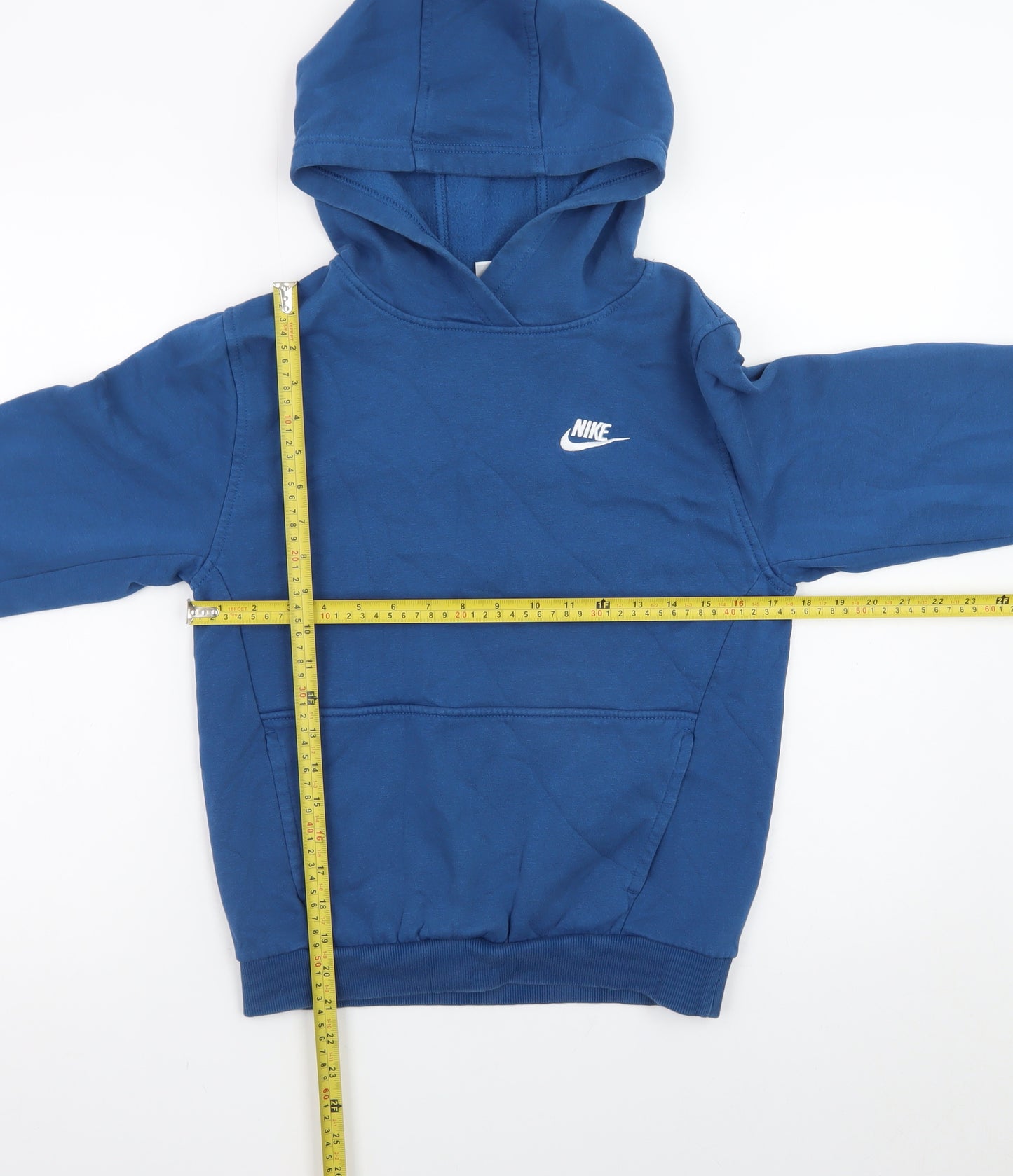 Nike Boys Blue Pullover Hoodie L 147-158cm Fleece Sweatshirt