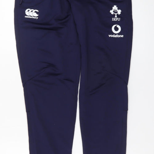 Canterbury Men Blue Slim Jogger Rugby Trousers Size S