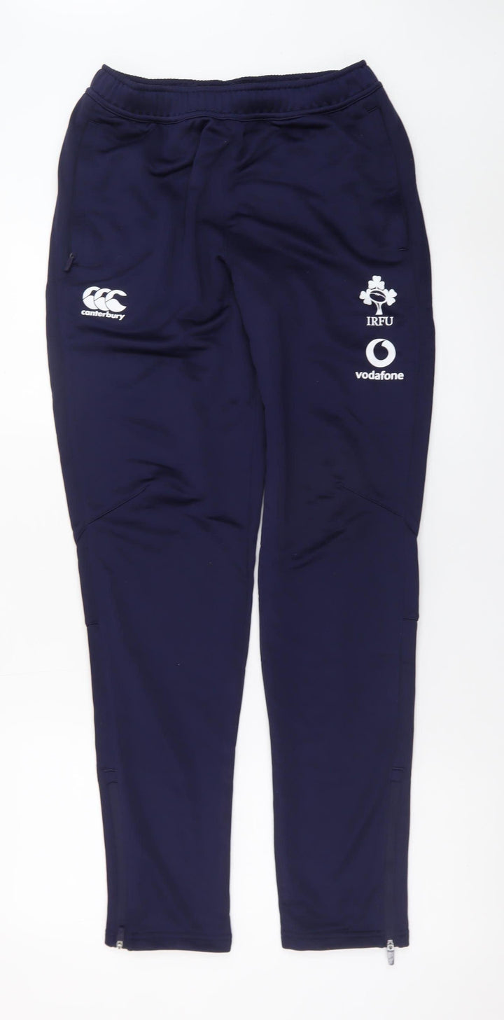 Canterbury Men Blue Slim Jogger Rugby Trousers Size S