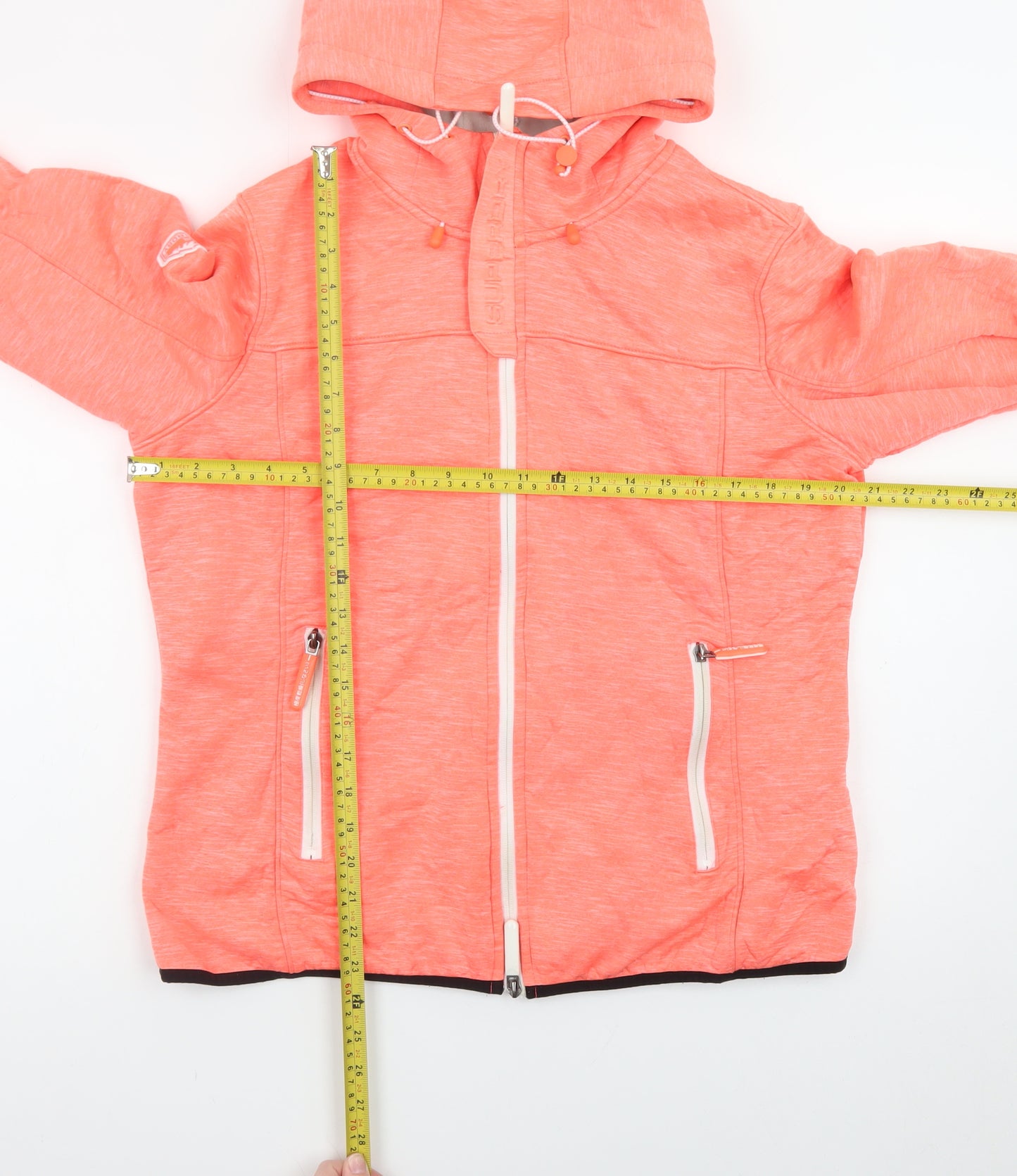 Superdry Women's Coral Full Zip Hoodie XL Lightweight Windtrekker