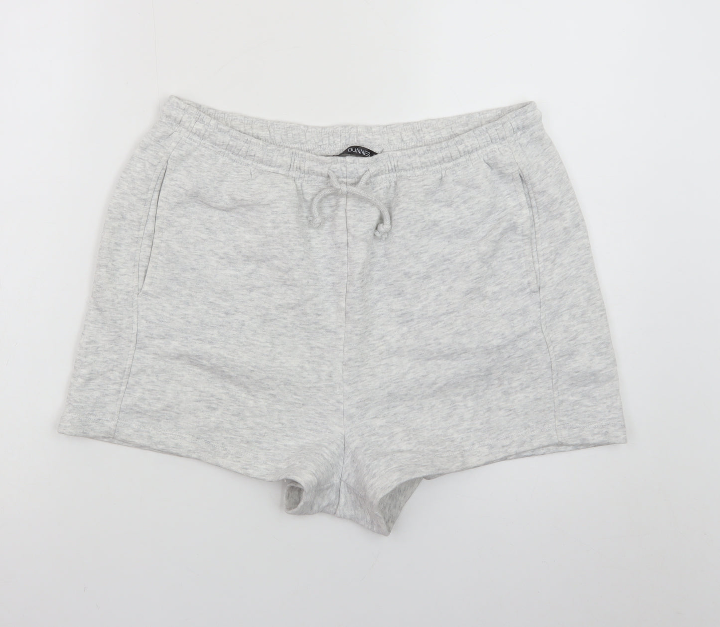 Dunnes Stores Women’s Grey Sweat Shorts Size 14 Cotton Blend