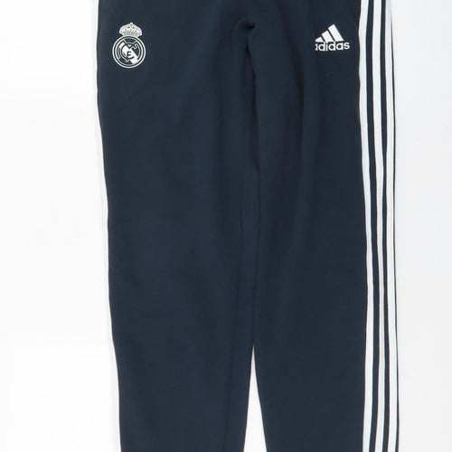 Adidas Men Black Jogger Real Madrid Sweatpants S Tapered Fit