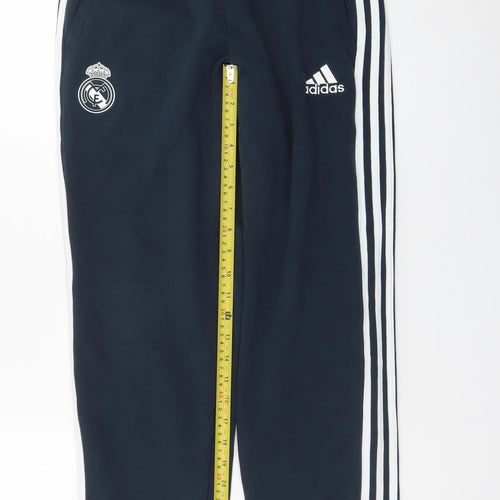 Adidas Men Black Jogger Real Madrid Sweatpants S Tapered Fit