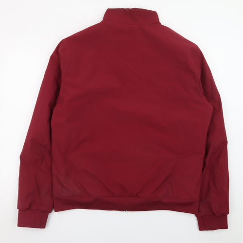 Lerros Men's Red Bomber Jacket L Full Zip Softshell Casual