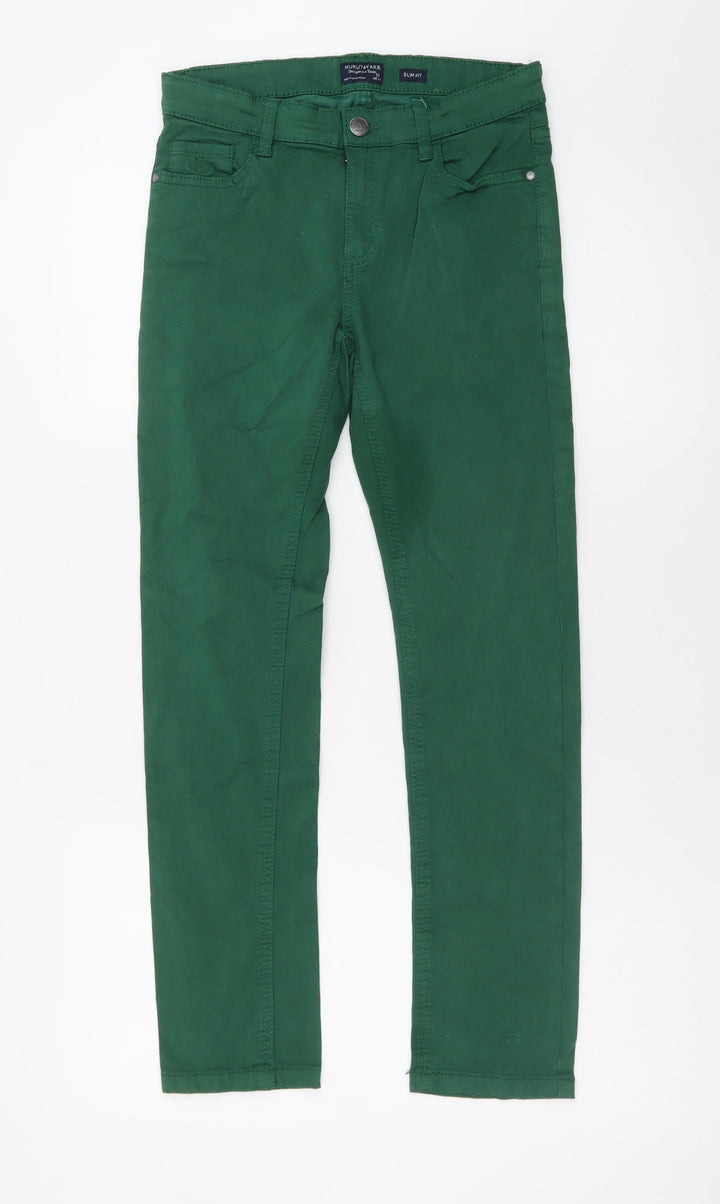 Nukutavake Teens Green Slim Fit Straight Jeans Size 10