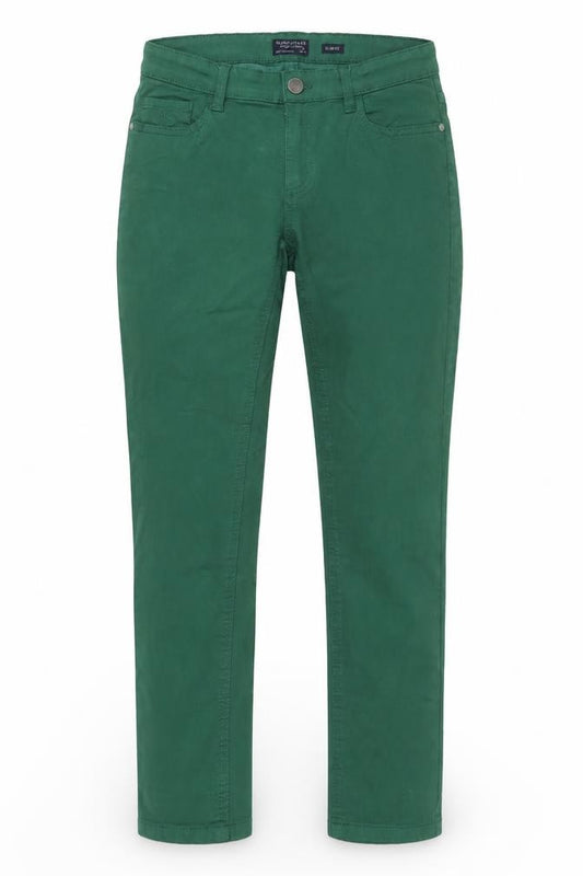 Front view of Nukutavake Teens Green Slim Fit Straight Jeans, size 10