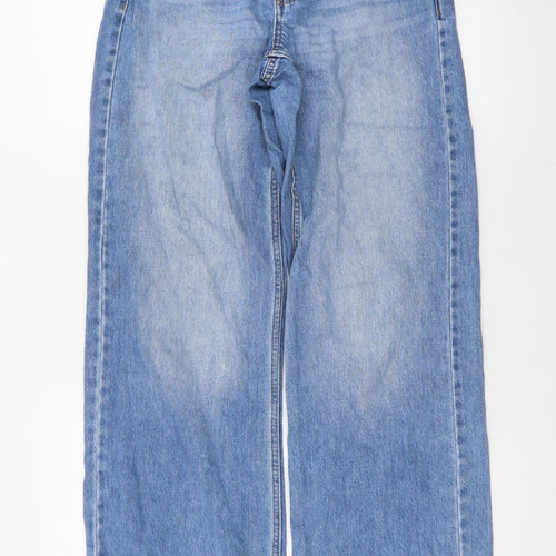 River Island Women’s Blue Wide-Leg High Rise Denim Jeans Size 6