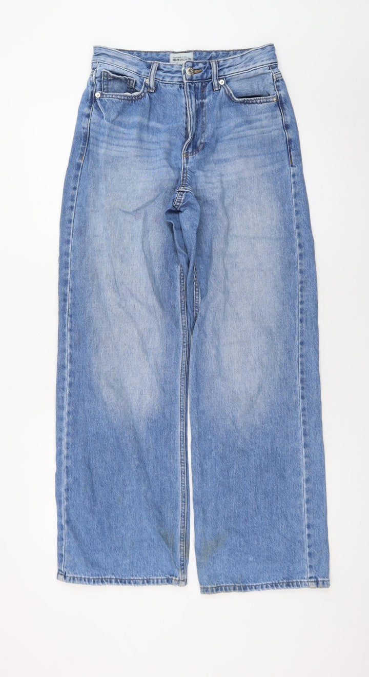 River Island Women’s Blue Wide-Leg High Rise Denim Jeans Size 6