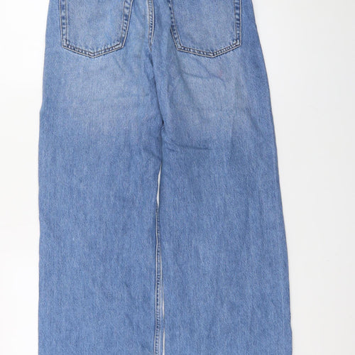 River Island Women’s Blue Wide-Leg High Rise Denim Jeans Size 6