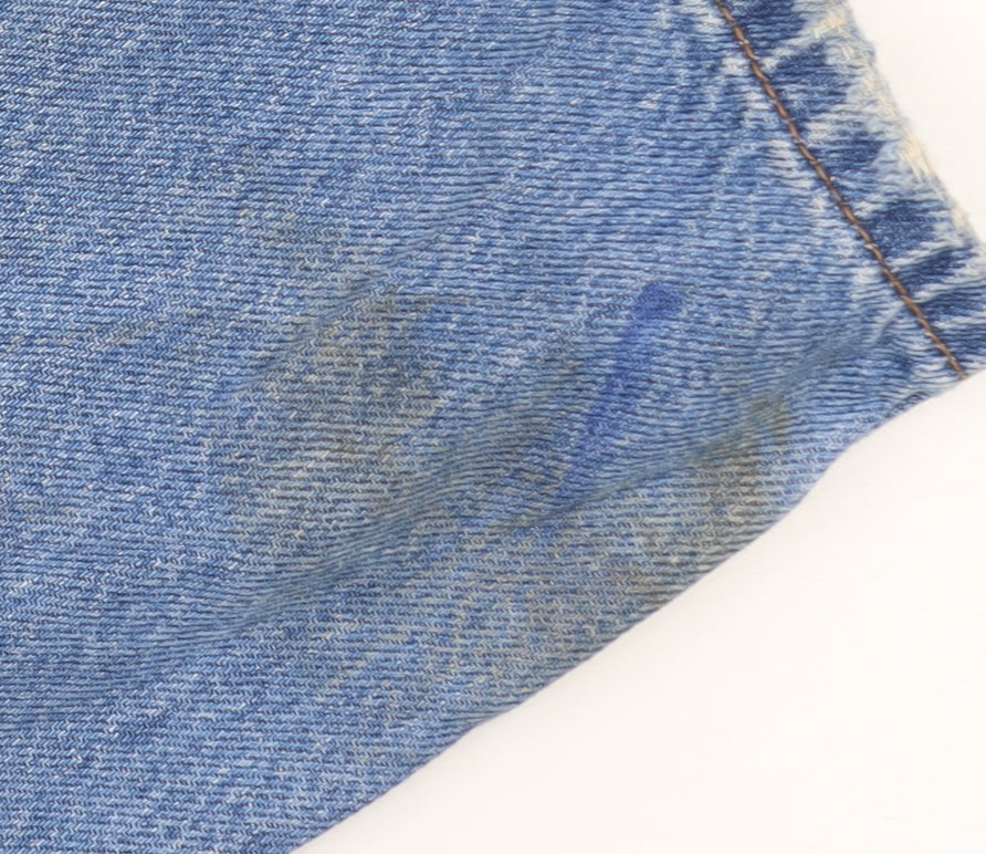 River Island Women’s Blue Wide-Leg High Rise Denim Jeans Size 6