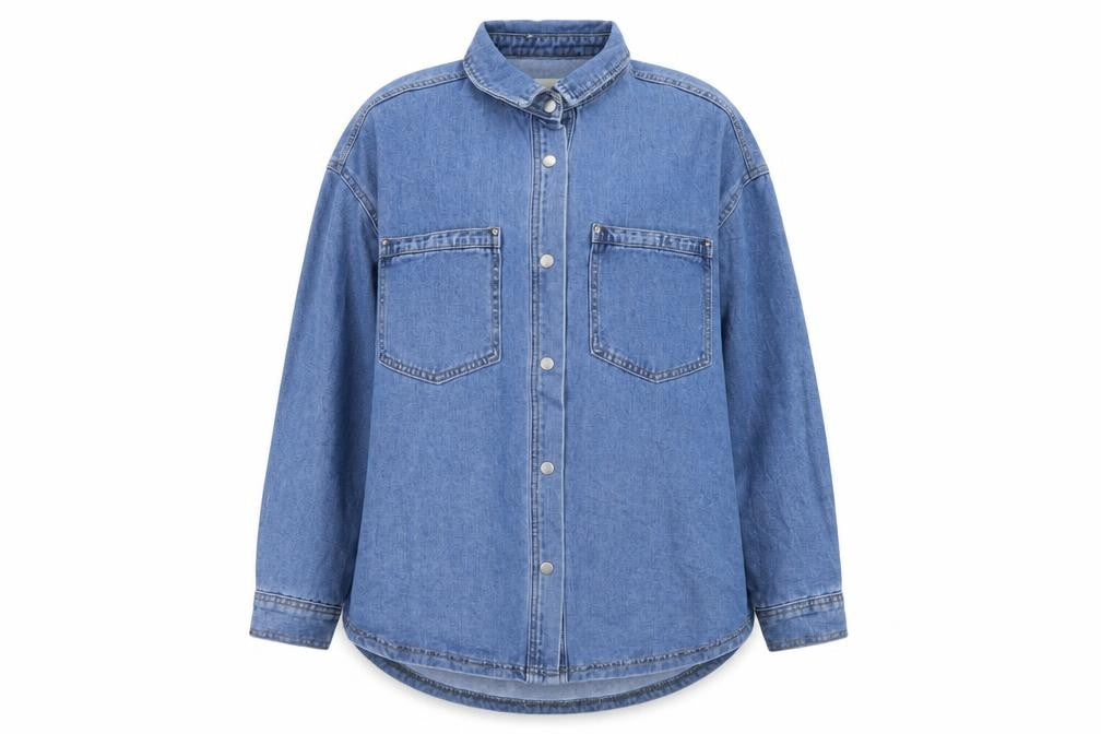 JD Williams Women Blue Denim Cotton Relaxed Fit Jacket Size 18