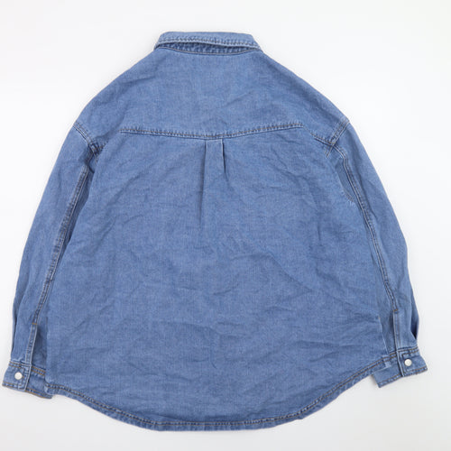JD Williams Women Blue Denim Cotton Relaxed Fit Jacket Size 18