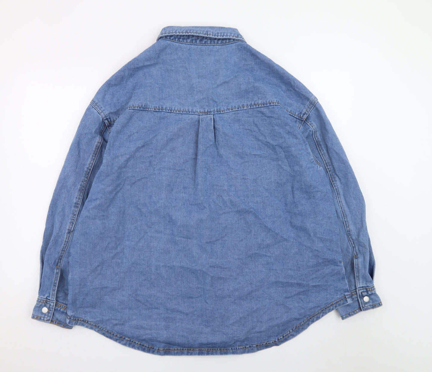 JD Williams Women Blue Denim Cotton Relaxed Fit Jacket Size 18