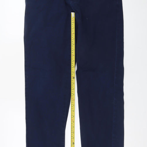 J.Crew Men's Blue Chino Trousers W32 L32 Slim Fit Stretch