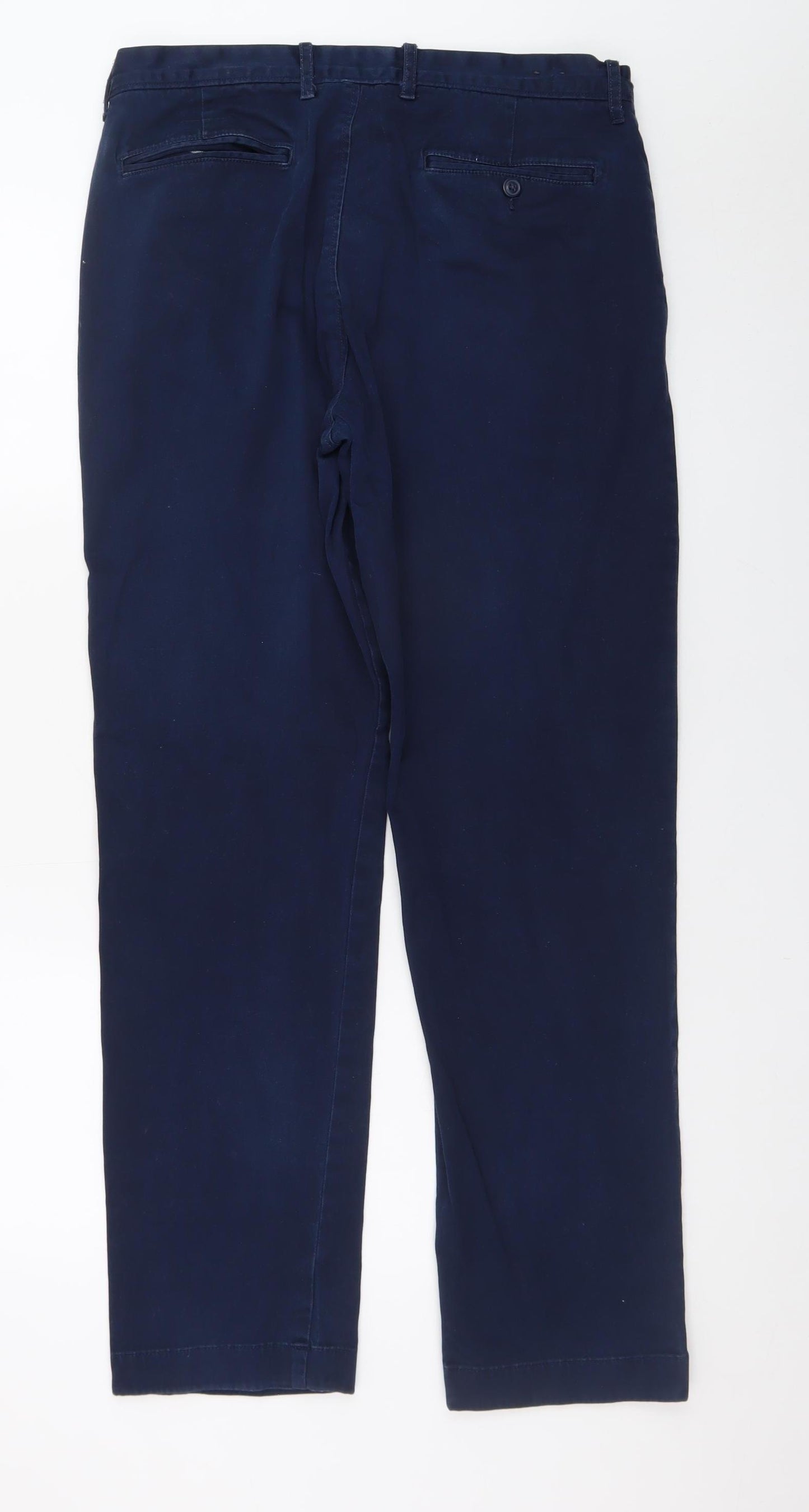 J.Crew Men's Blue Chino Trousers W32 L32 Slim Fit Stretch