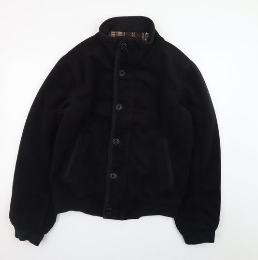 Abercrombie & Fitch Men's Black Wool Bomber Jacket Size M