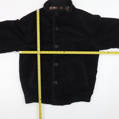 Abercrombie & Fitch Men's Black Wool Bomber Jacket Size M