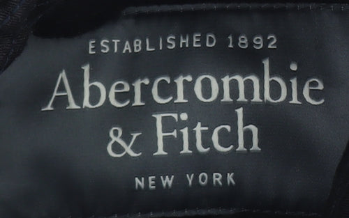 Abercrombie & Fitch Men's Black Wool Bomber Jacket Size M