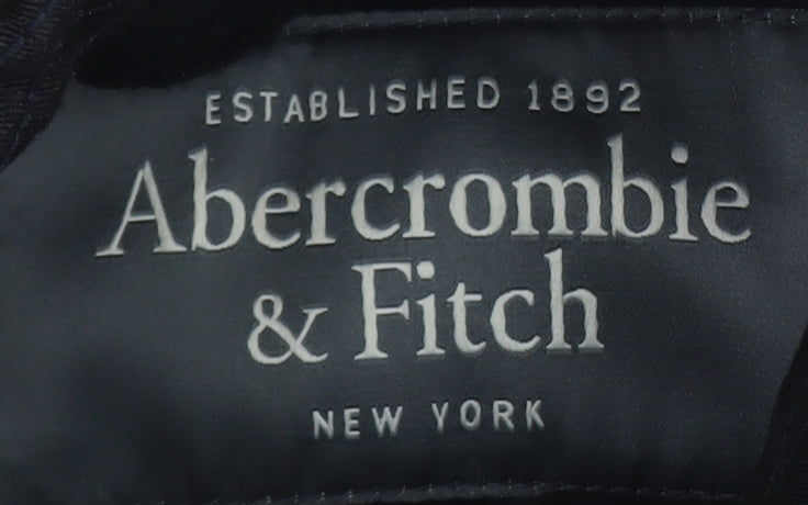 Abercrombie & Fitch Men's Black Wool Bomber Jacket Size M