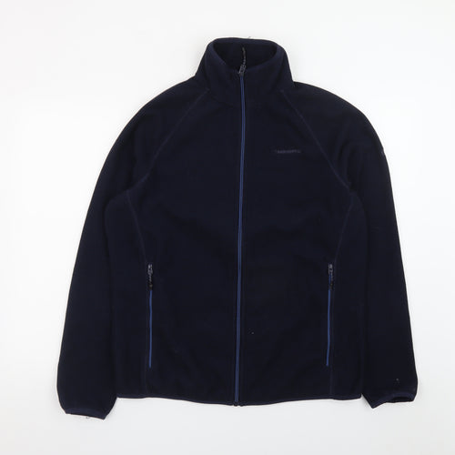 Craghoppers Men's Blue Fleece Full Zip Outdoor Jacket Size M