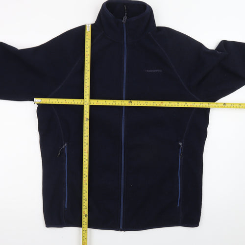 Craghoppers Men's Blue Fleece Full Zip Outdoor Jacket Size M