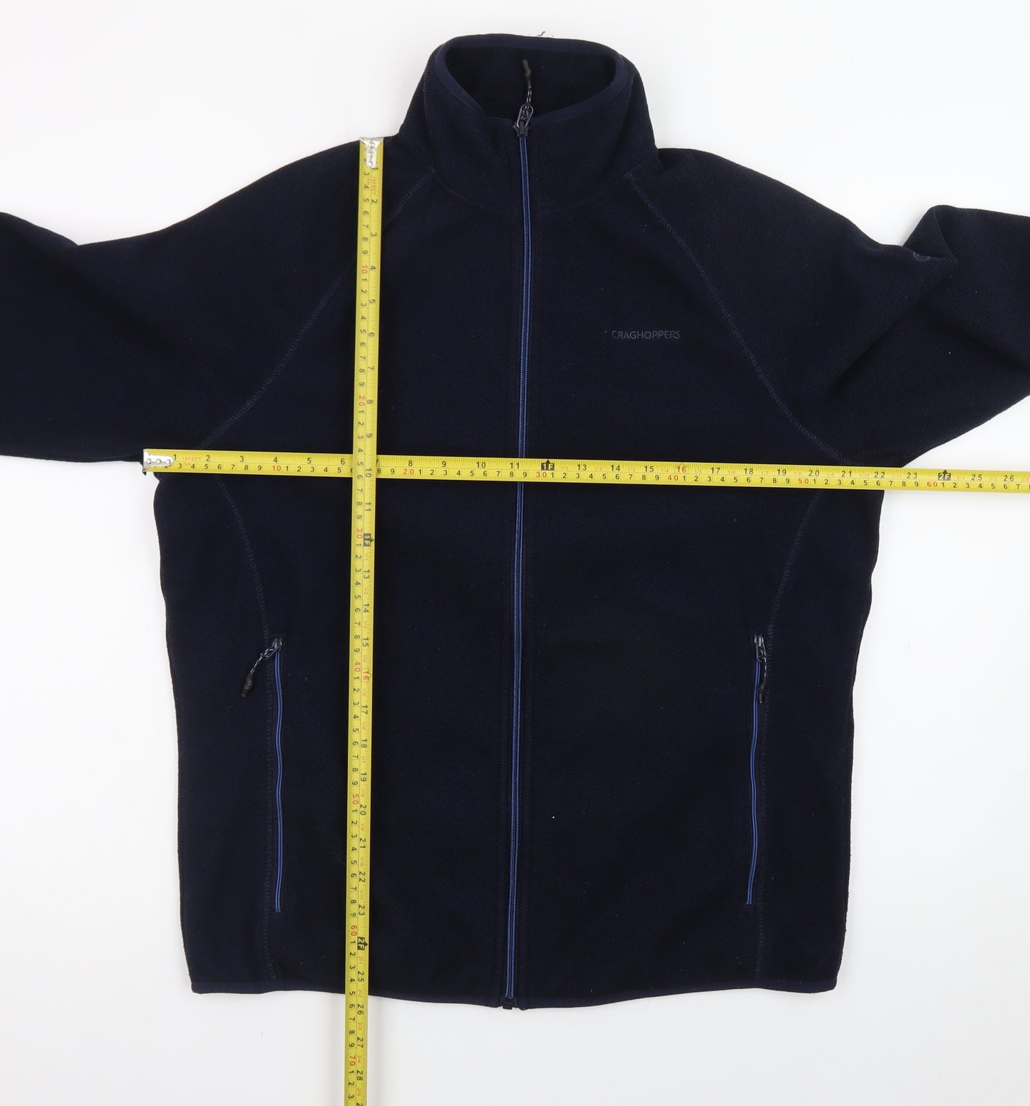 Craghoppers Men's Blue Fleece Full Zip Outdoor Jacket Size M