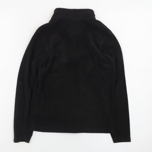 Regatta Boys Black Fleece 1/2 Zip Pullover Sweatshirt 9-10 Years