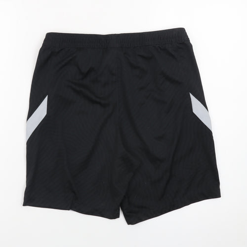 Nike LFC Men Black Dri-Fit Sports Shorts M Elastic Waist Football