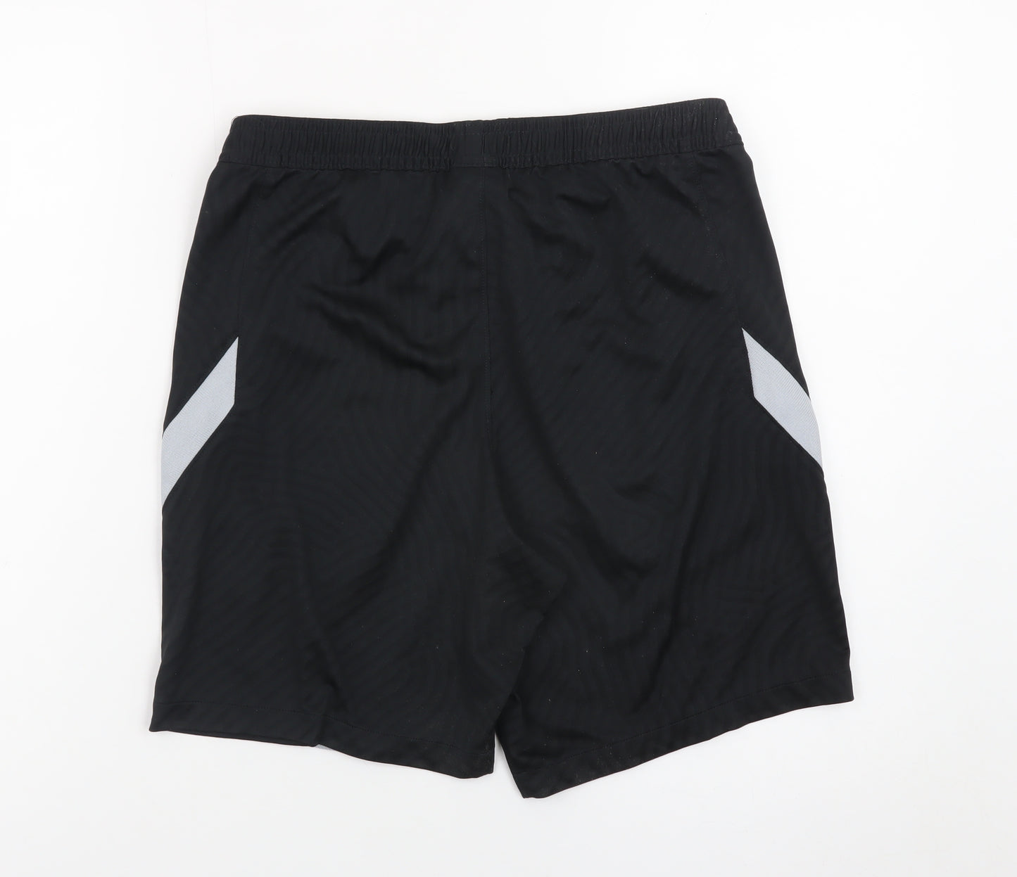 Nike LFC Men Black Dri-Fit Sports Shorts M Elastic Waist Football