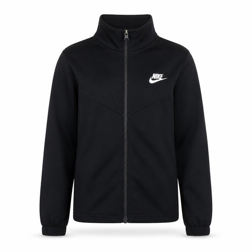 Nike Boys Black Track Jacket Small 128-137cm Full Zip Sportswear