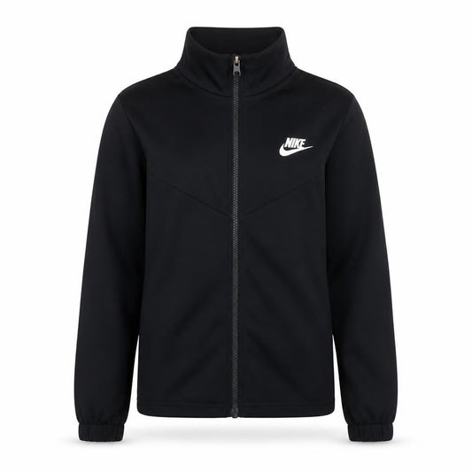 Nike Boys Black Track Jacket Small 128-137cm Full Zip Sportswear