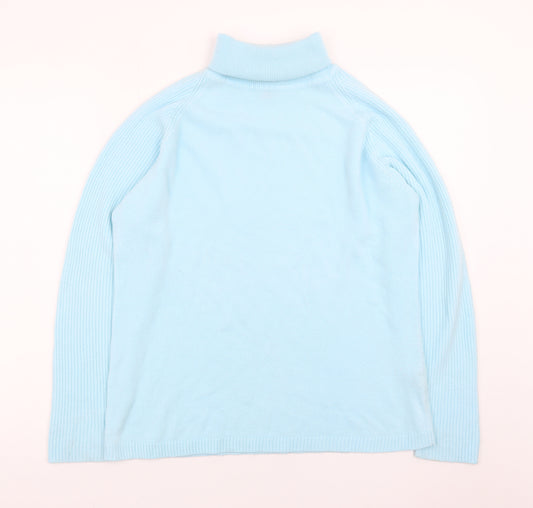 Priima Parte Women’s Blue Roll Neck Long Sleeve Jumper L