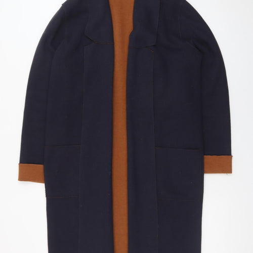 Marks and Spencer Womens Blue Cardigan Medium Knit Open Front
