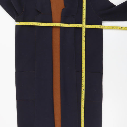 Marks and Spencer Womens Blue Cardigan Medium Knit Open Front
