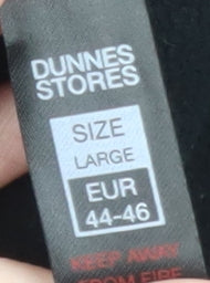 Dunnes Stores Men's Black Fleece Pullover Hoodie Large