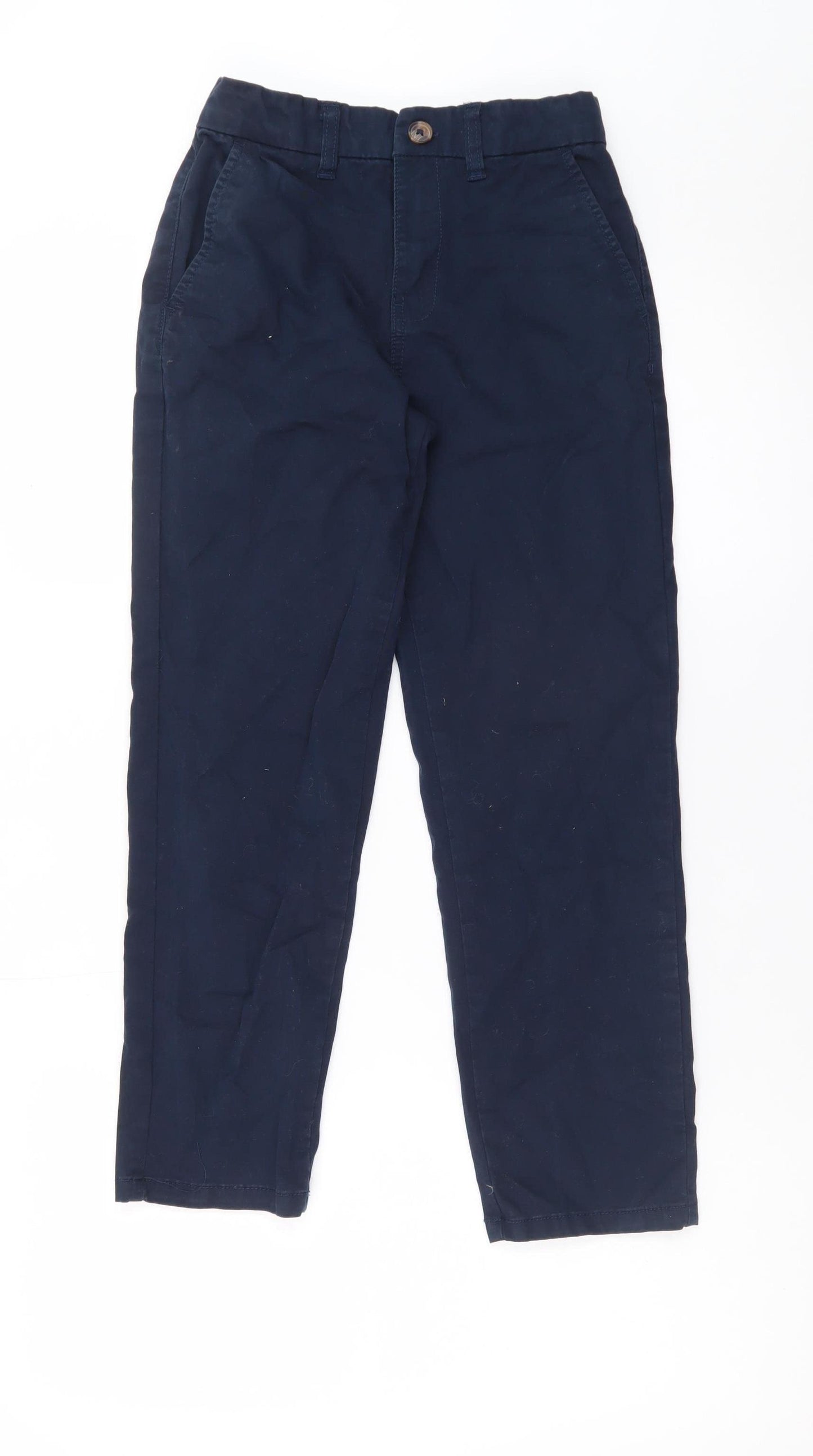 Dunnes Stores Boys Blue Chino Trousers 9-10 Years Regular Fit