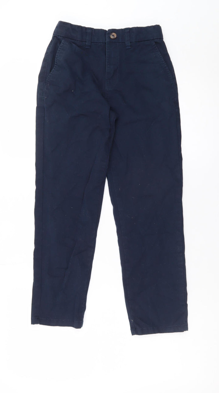 Dunnes Stores Boys Blue Chino Trousers 9-10 Years Regular Fit