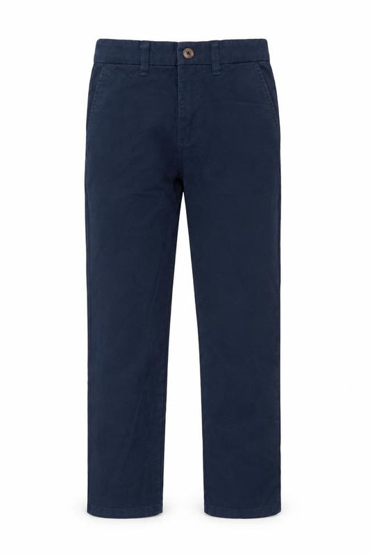 Dunnes Stores Boys Blue Chino Trousers 9-10 Years Regular Fit